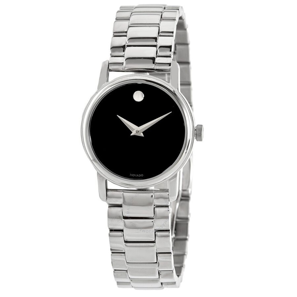 Movado  Museum Quartz Black Dial Ladies Watch